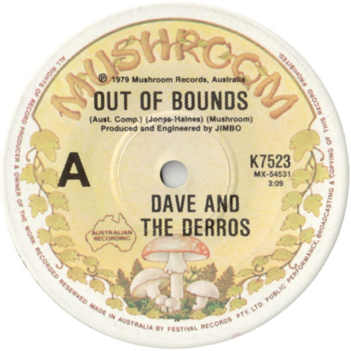 Dave And The Derros – Out Of Bounds (VG+/Generic)