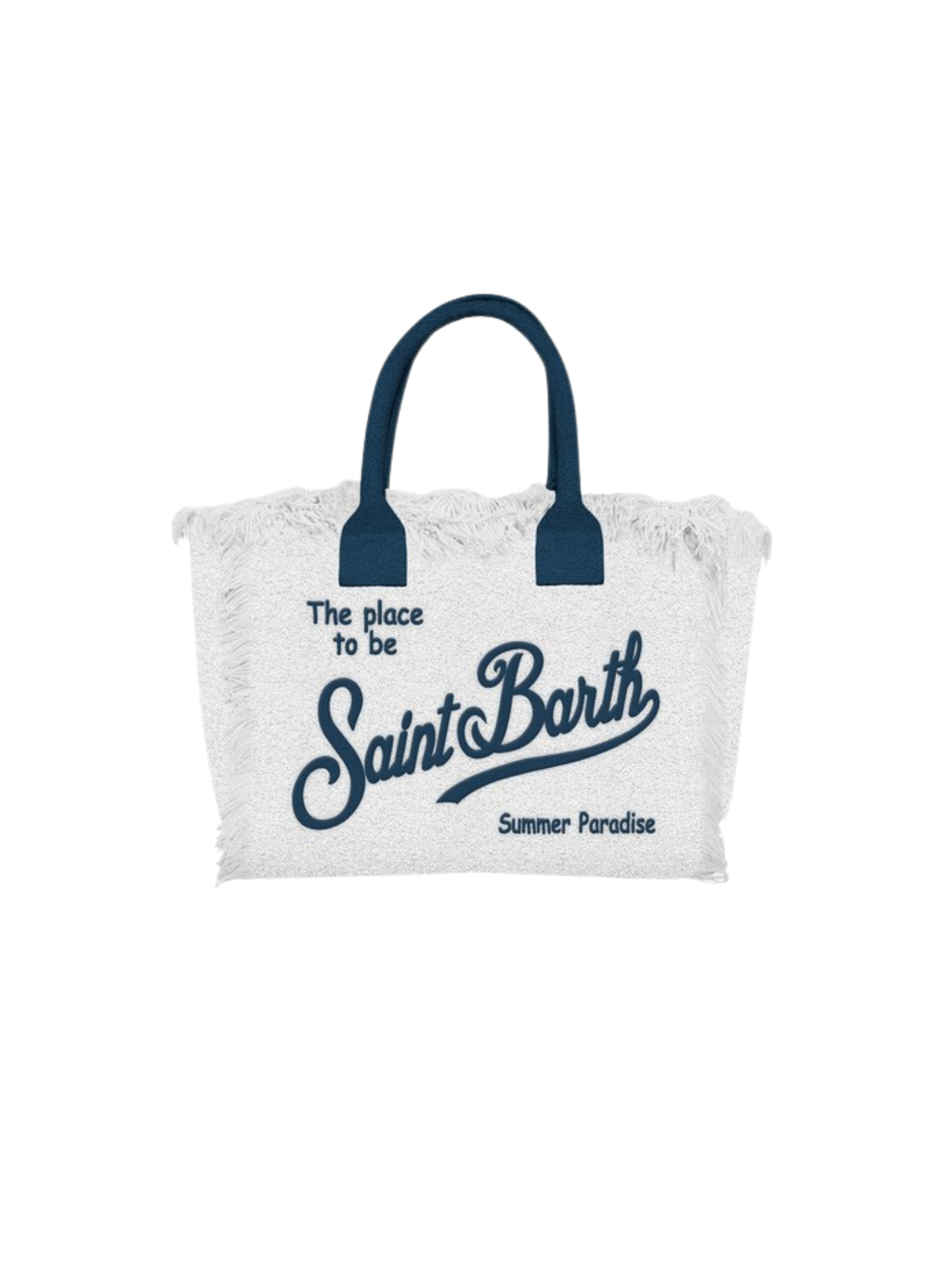 Borsa "vanity sponge" Saint Barth bianca