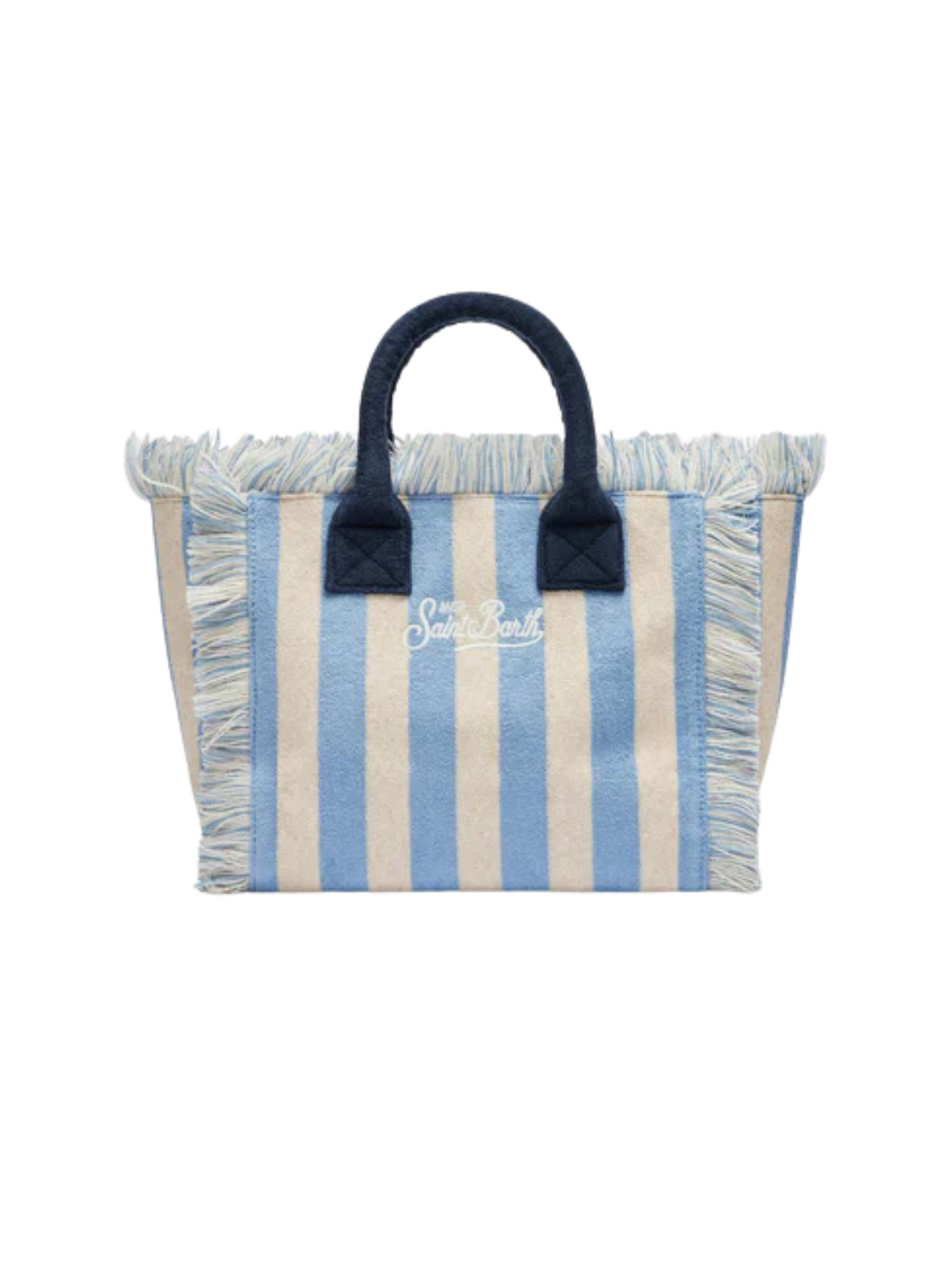 Borsa "colette" Saint Barth con stampa a righe azzurre