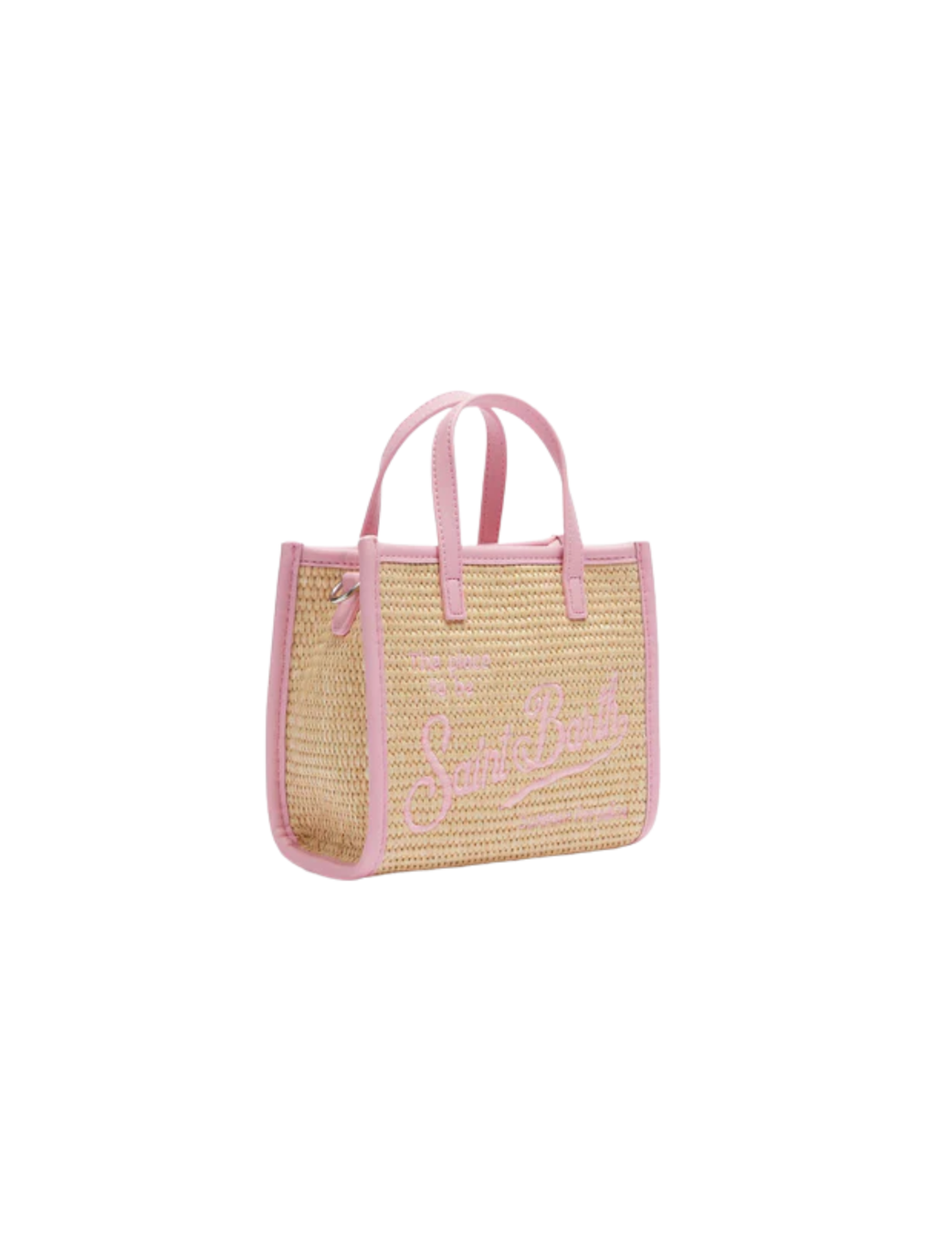 Borsa "vivian mini" Saint Barth beige effetto paglia