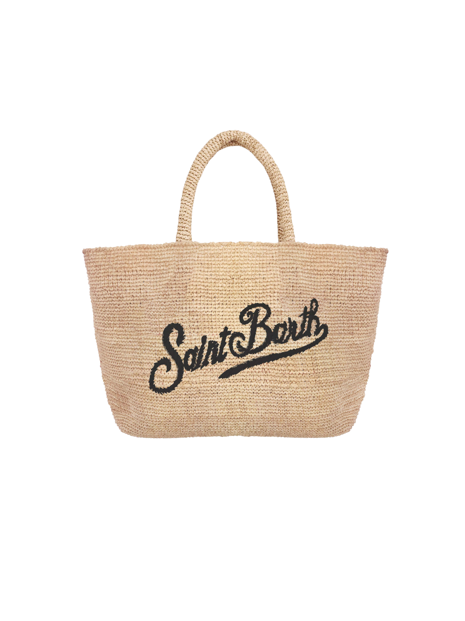 Borsa "raffia beach mid" Saint Barth beige