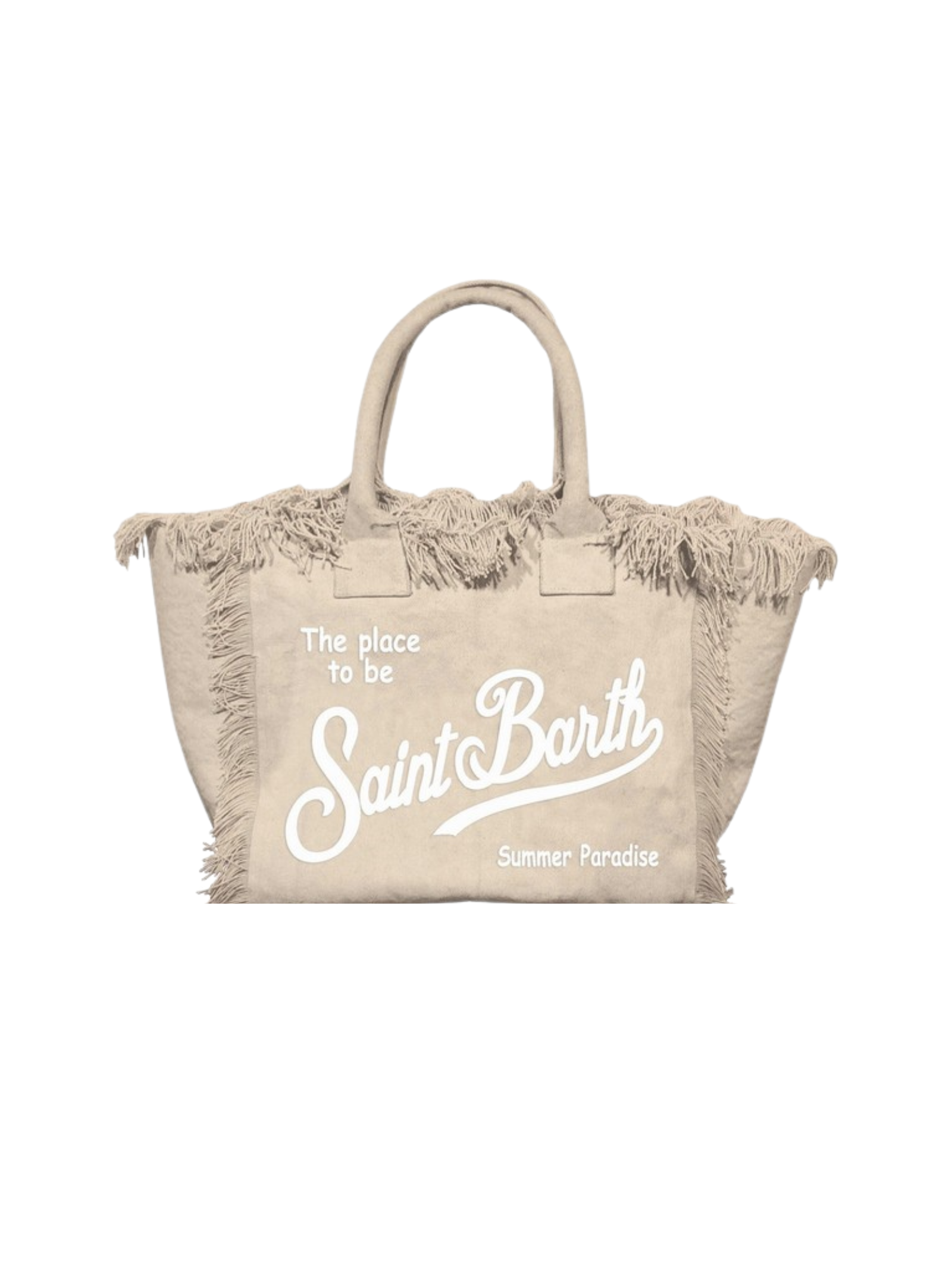Borsa MC2 St.Barth "Colette" beige con frange