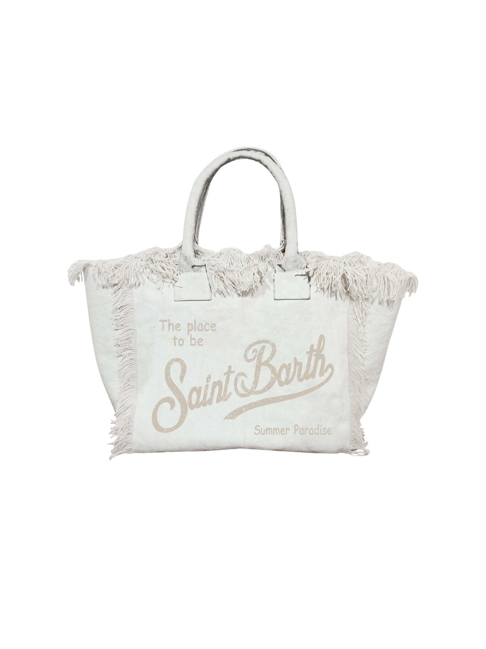 Borsa MC2 St.Barth "Colette" ghiaccio con frange