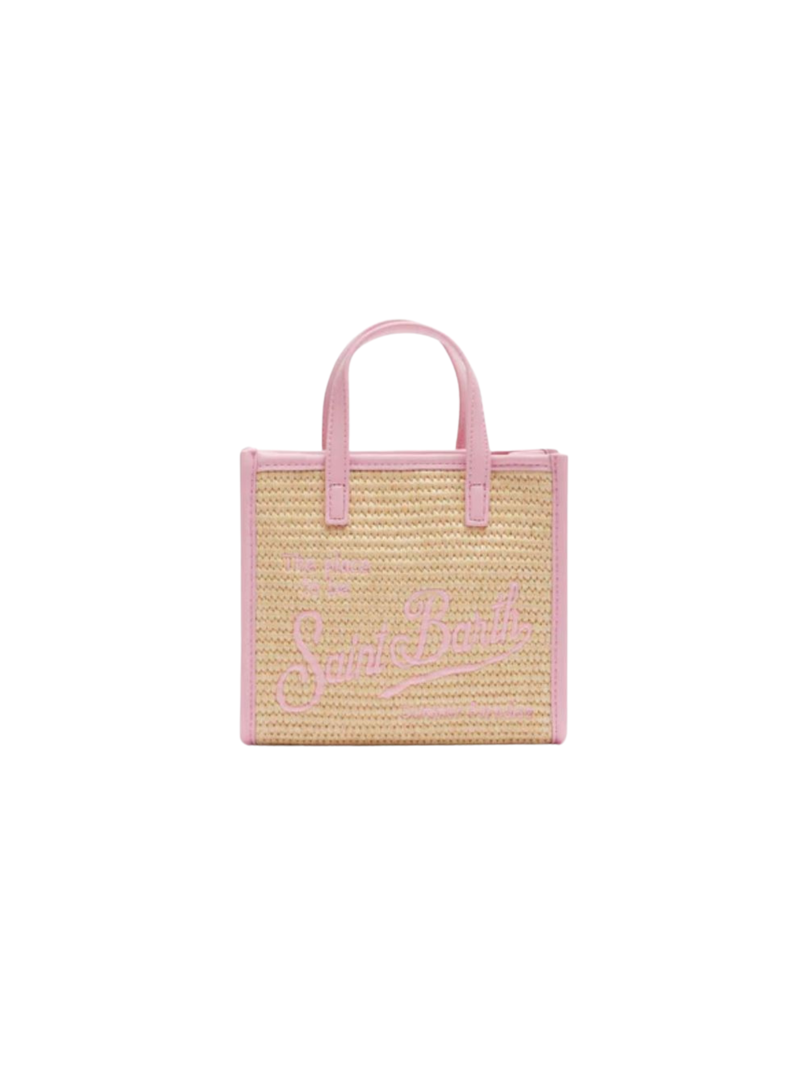 Borsa "vivian mini" Saint Barth beige effetto paglia