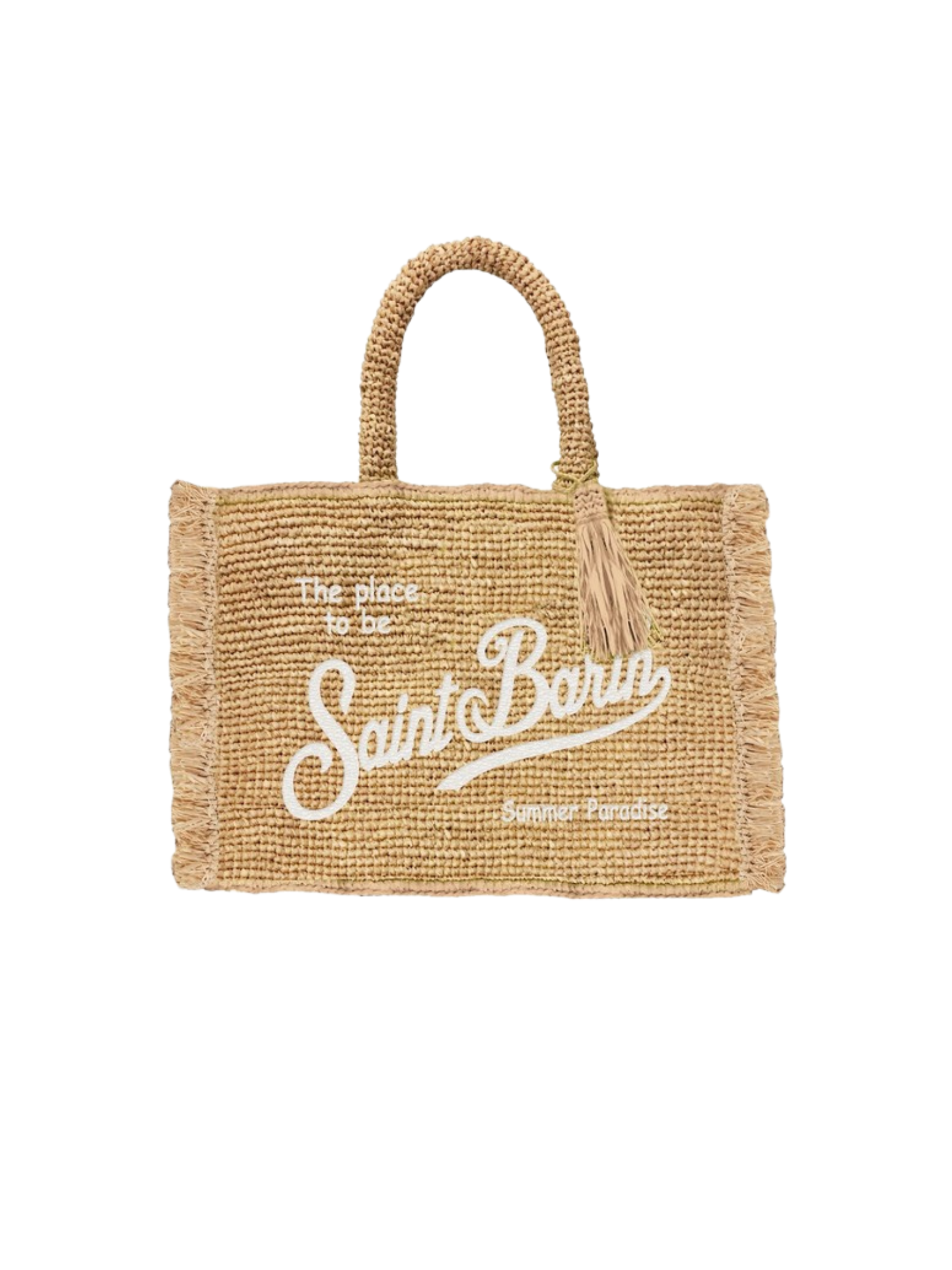 Borsa "colette" Saint Barth beige in rafia