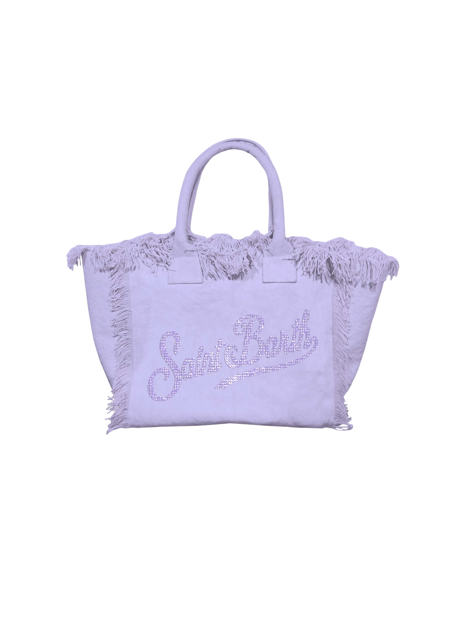 Borsa MC2 St.Barth "Colette" lilla con logo in strass