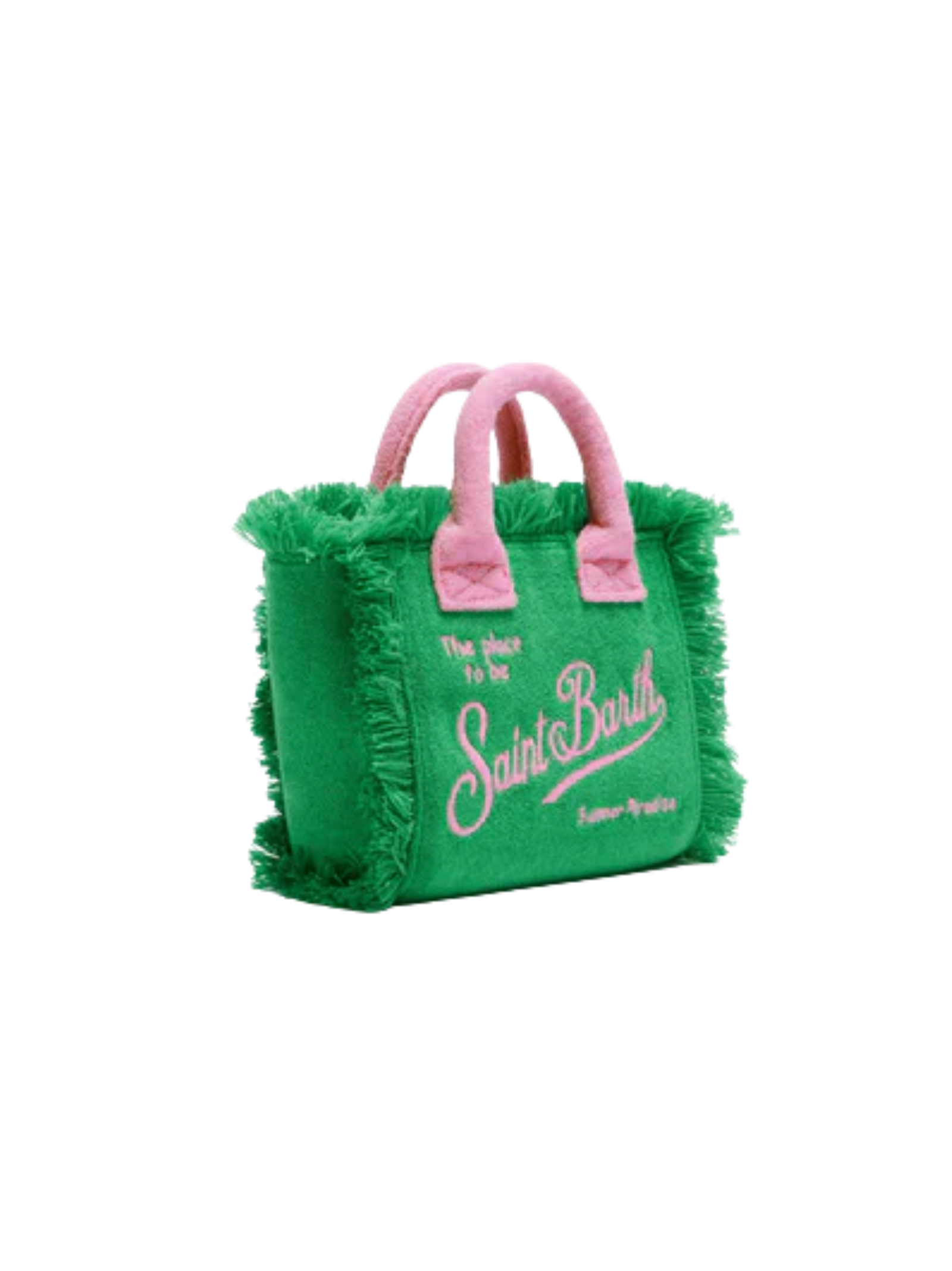 Borsa "vanity mini" Saint Barth sponge verde