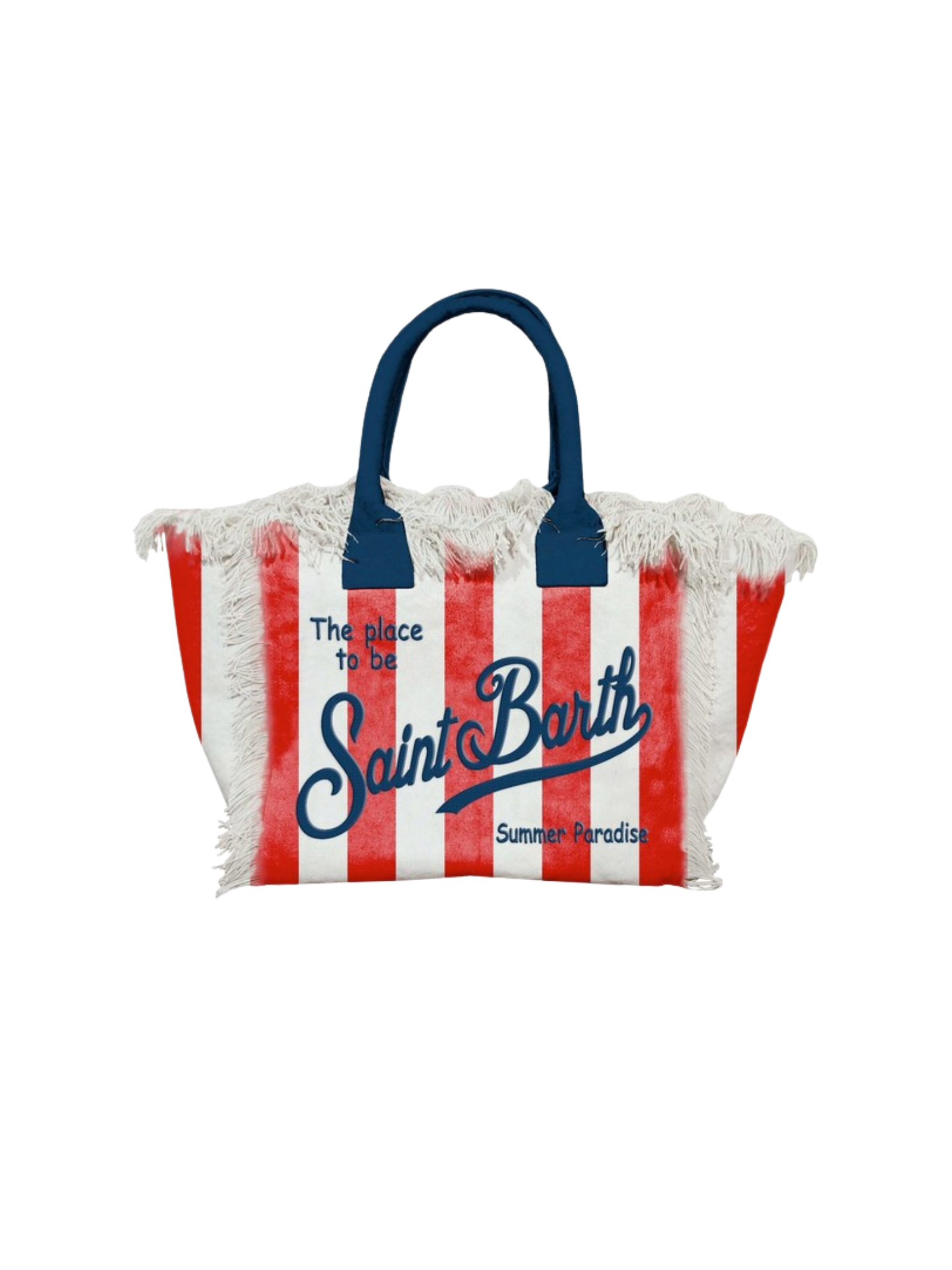 Borsa "colette" Saint Barth a righe rosse