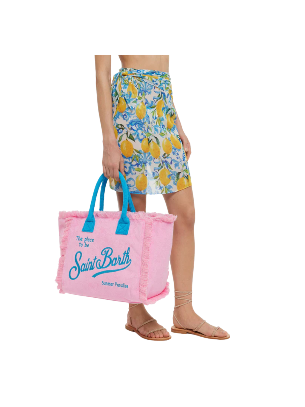 Borsa "vanity sponge" Saint Barth rosa