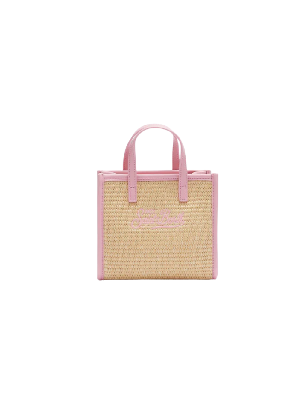 Borsa "vivian mini" Saint Barth beige effetto paglia