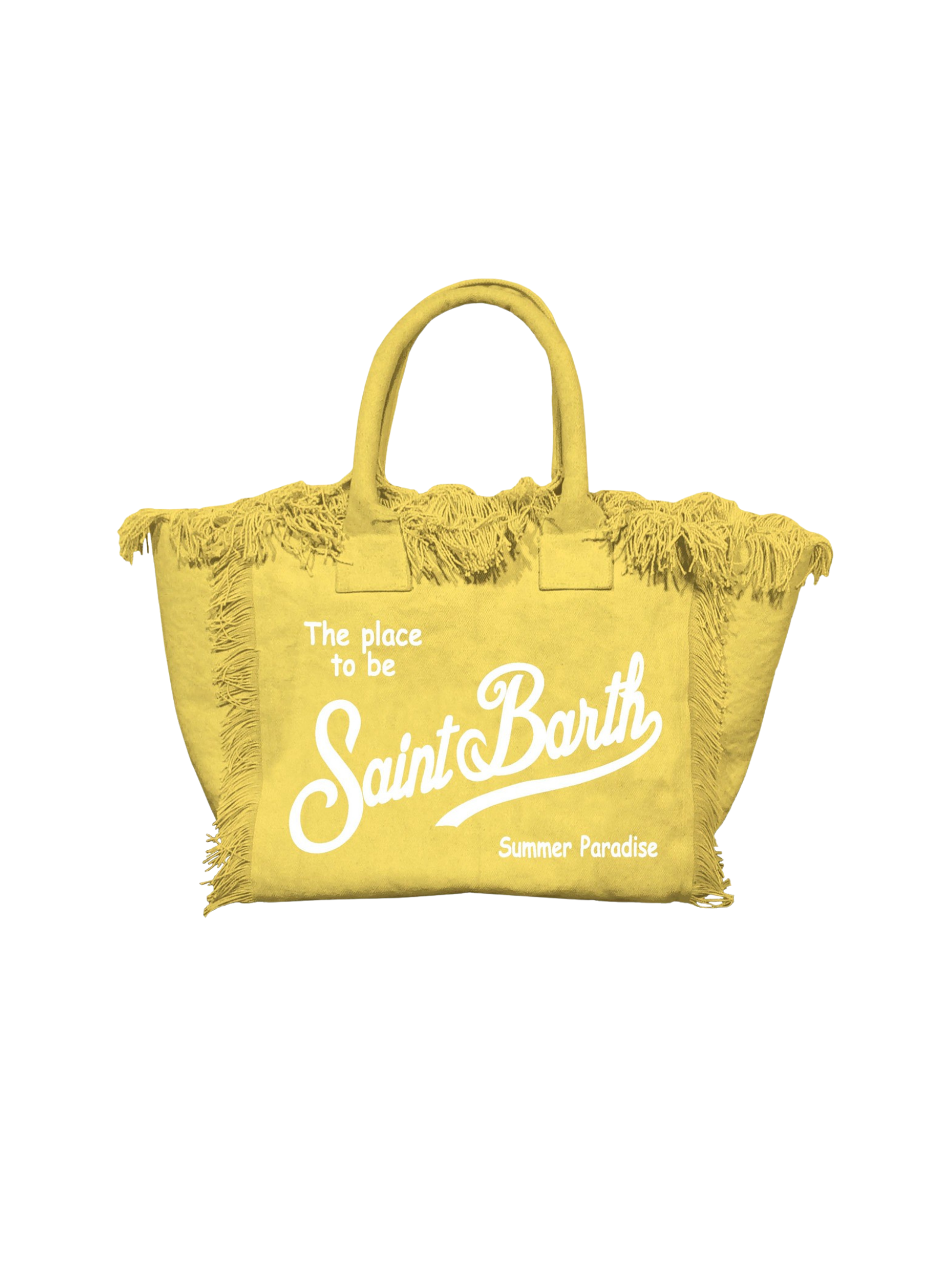 Borsa MC2 St.Barth "Colette" gialla con frange