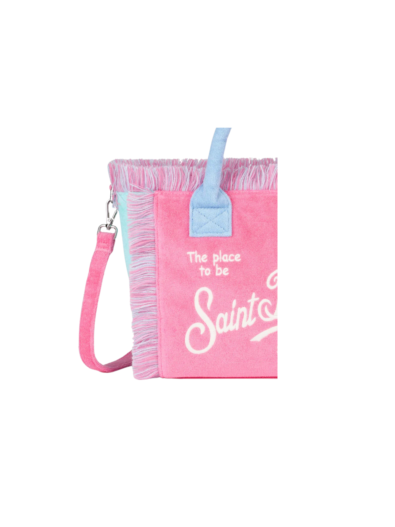 Borsa "colette" Saint Barth in spugna rosa