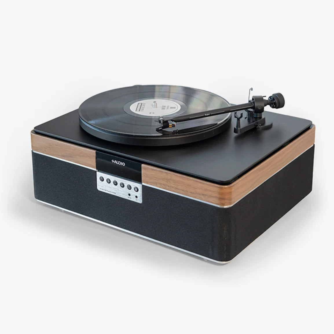 Plus Audio: The +Record Player Turntable + Integrated Audio System w/ Bluetooth