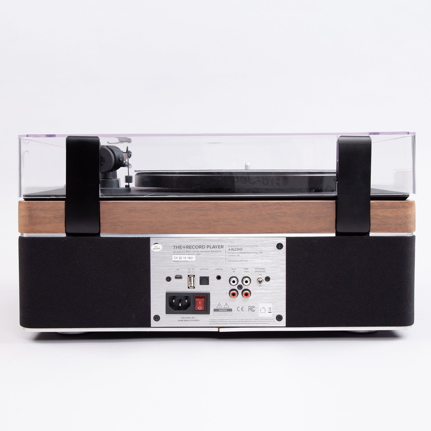 Plus Audio: The +Record Player Turntable + Integrated Audio System w/ Bluetooth