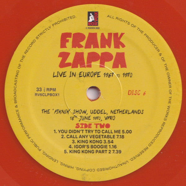 Live In Europe 1967 To 1970 (6XLP BOX* | Mint (M) Mint (M)