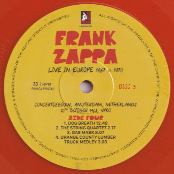 Live In Europe 1967 To 1970 (6XLP BOX* | Mint (M) Mint (M)