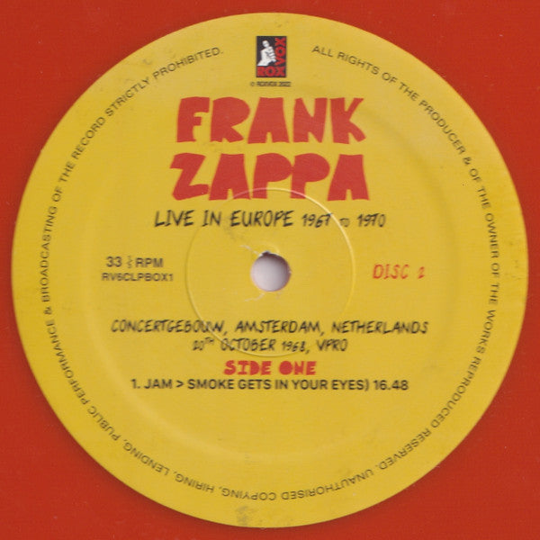 Live In Europe 1967 To 1970 (6XLP BOX* | Mint (M) Mint (M)