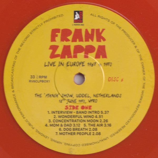 Live In Europe 1967 To 1970 (6XLP BOX* | Mint (M) Mint (M)