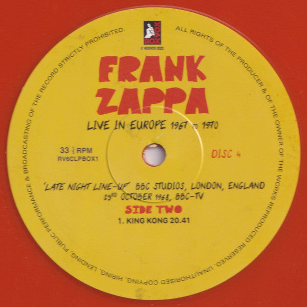 Live In Europe 1967 To 1970 (6XLP BOX* | Mint (M) Mint (M)