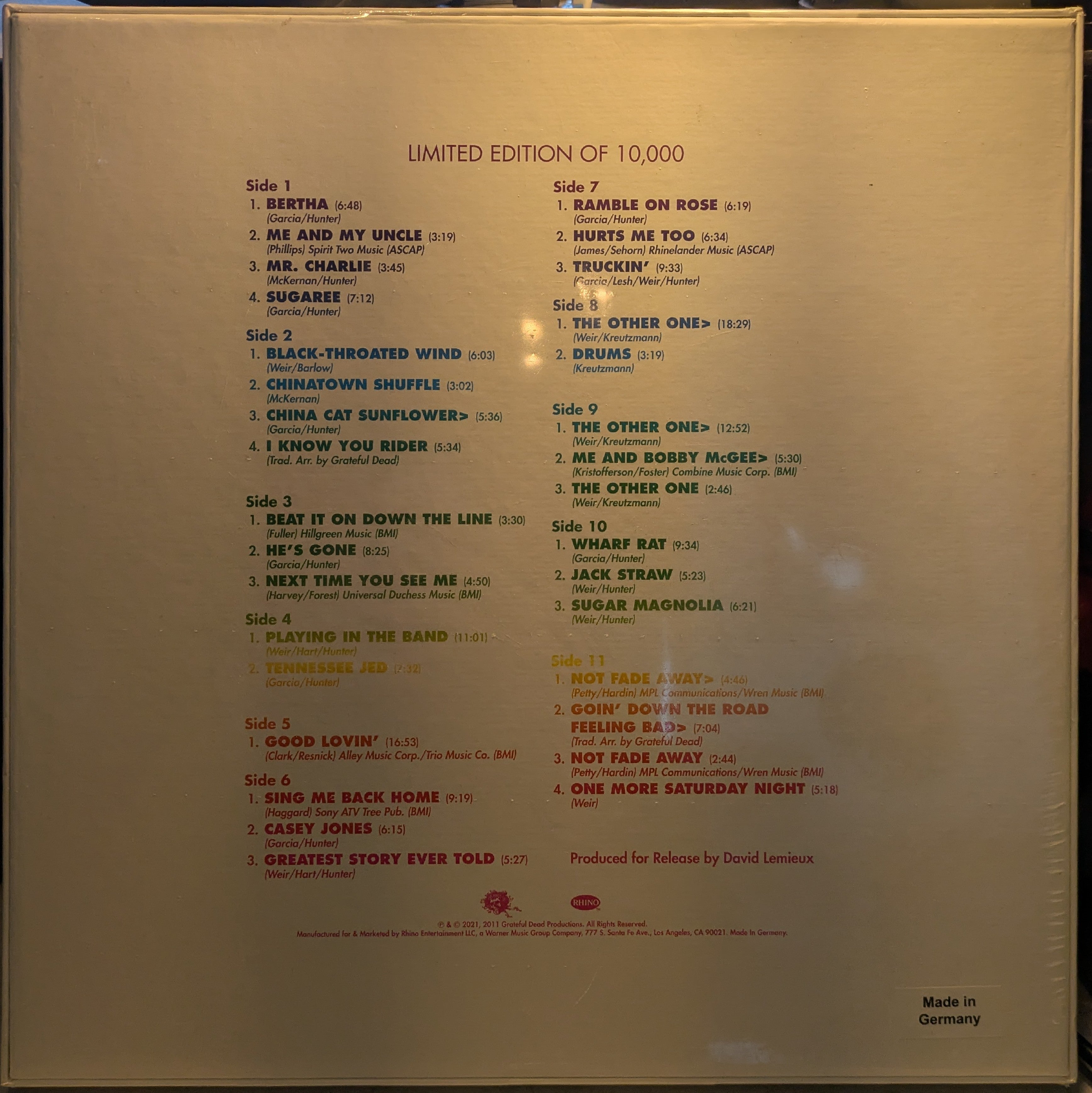 Olympia Theatre, Paris, France (5/3/72) (6xVINYL BOX SET) | Mint (M) Near Mint (NM or M-)