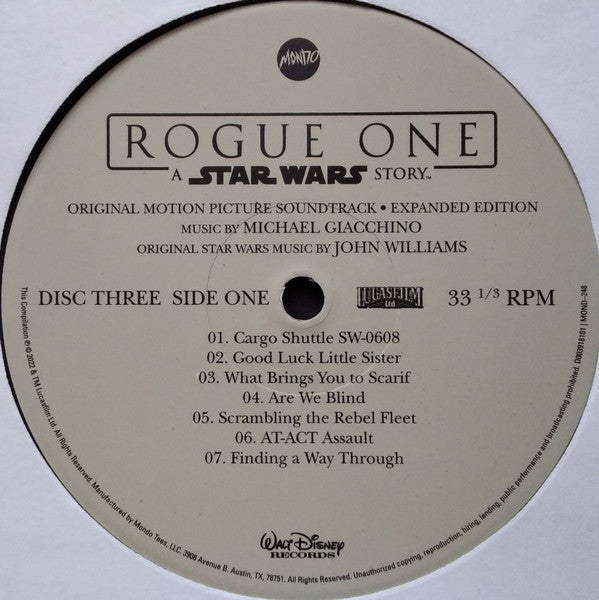 Rogue One: A Star Wars Story (Original Motion Picture Soundtrack Expanded Edition) (4xVINYL BOX) | Near Mint (NM) Near Mint (NM)