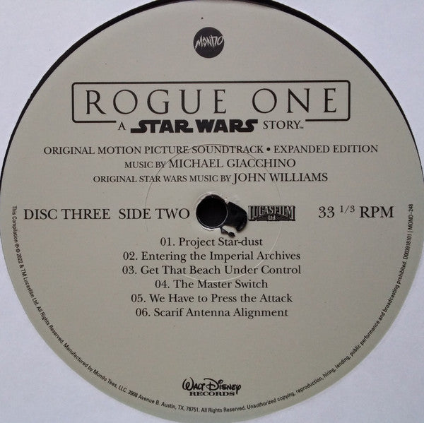 Rogue One: A Star Wars Story (Original Motion Picture Soundtrack Expanded Edition) (4xVINYL BOX) | Near Mint (NM) Near Mint (NM)