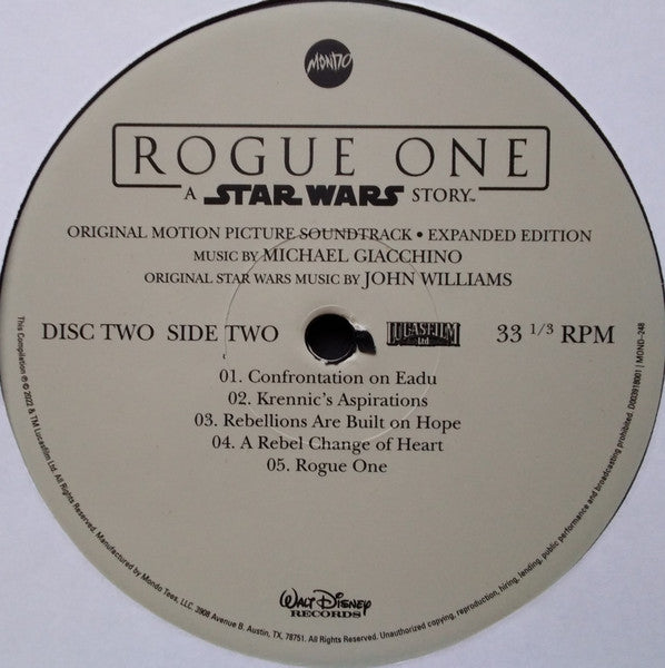 Rogue One: A Star Wars Story (Original Motion Picture Soundtrack Expanded Edition) (4xVINYL BOX) | Near Mint (NM) Near Mint (NM)