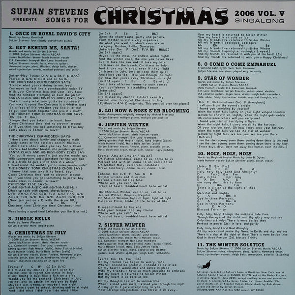 Sufjan Stevens Songs For Christmas Asthmatic Kitty Records Box, Comp + 5x12", EP, RE Mint (M) Mint (M)